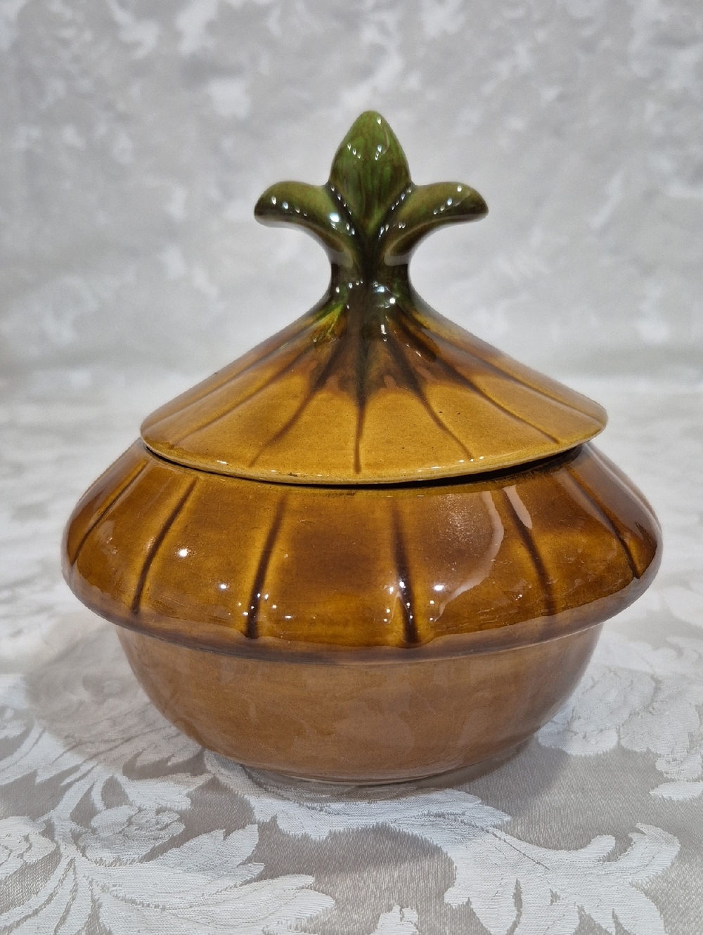 Vintage Mid Century California Pottery Covered Dish